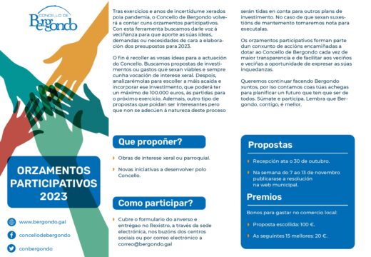 Bergondo retoma os orzamentos participativos cun investimento de 100.000 euros